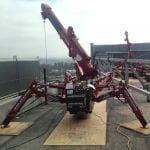 Spider crane overturn protection